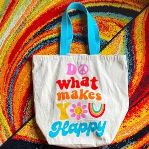 🌸🌈New* Boho Canvas Tote☮️🌸